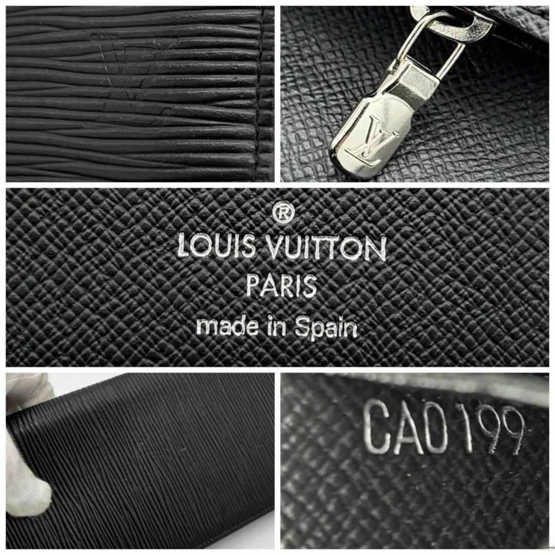 LOUIS VUITTON - ルイヴィトン エピ 黒 ポルトフォイユブラザ 二 LOUIS VUITTON - ルイヴィトン エピ 黒 ポルトフォイユブラザ 二