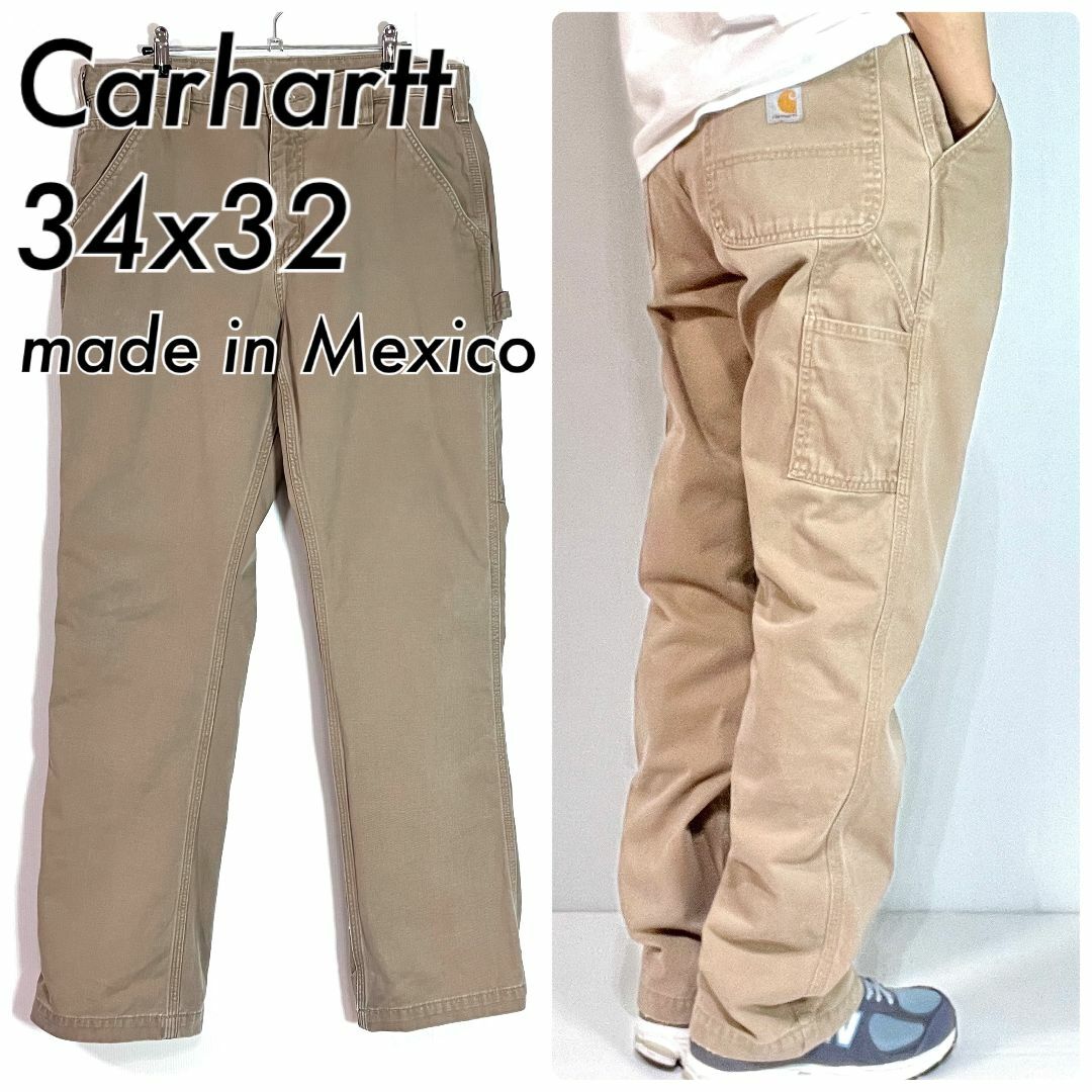 carhartt - カーハート W34L32 ベージュ コットンツイル carhartt - カーハート W34L32 ベージュ コットンツイル