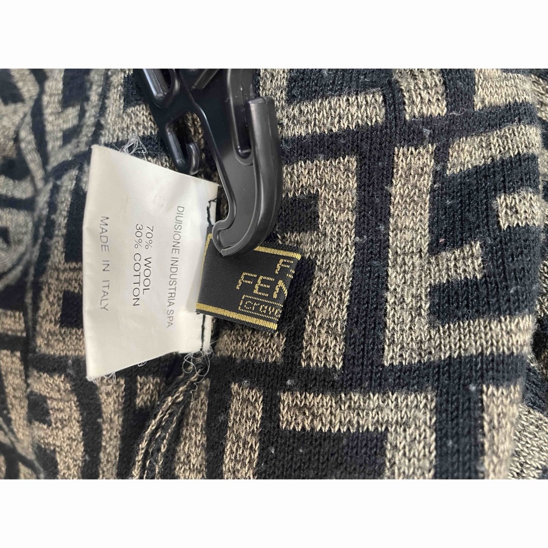 FENDI - FENDI ニット セーター 総柄 レディース 冬 長袖の通販 FENDI - FENDI ニット セーター 総柄 レディース 冬 長袖の通販