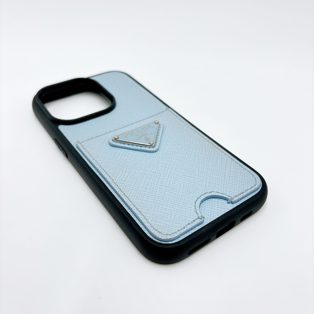 PRADA - 美品 * PRADA サフィアーノ 三角ロゴ iPhone 14 pro PRADA - 美品 * PRADA サフィアーノ 三角ロゴ iPhone 14 pro