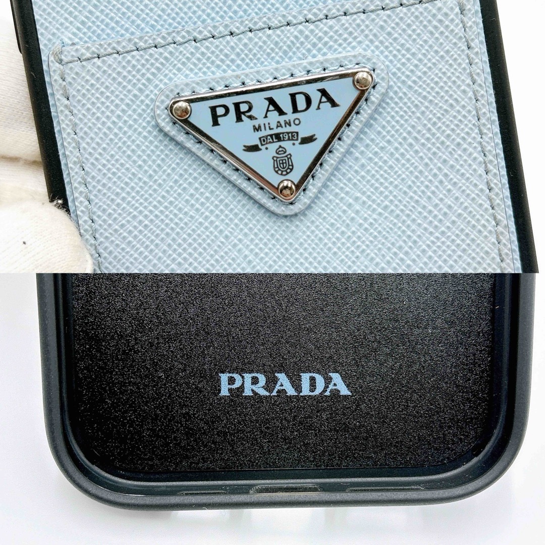 PRADA - 美品 * PRADA サフィアーノ 三角ロゴ iPhone 14 pro PRADA - 美品 * PRADA サフィアーノ 三角ロゴ iPhone 14 pro