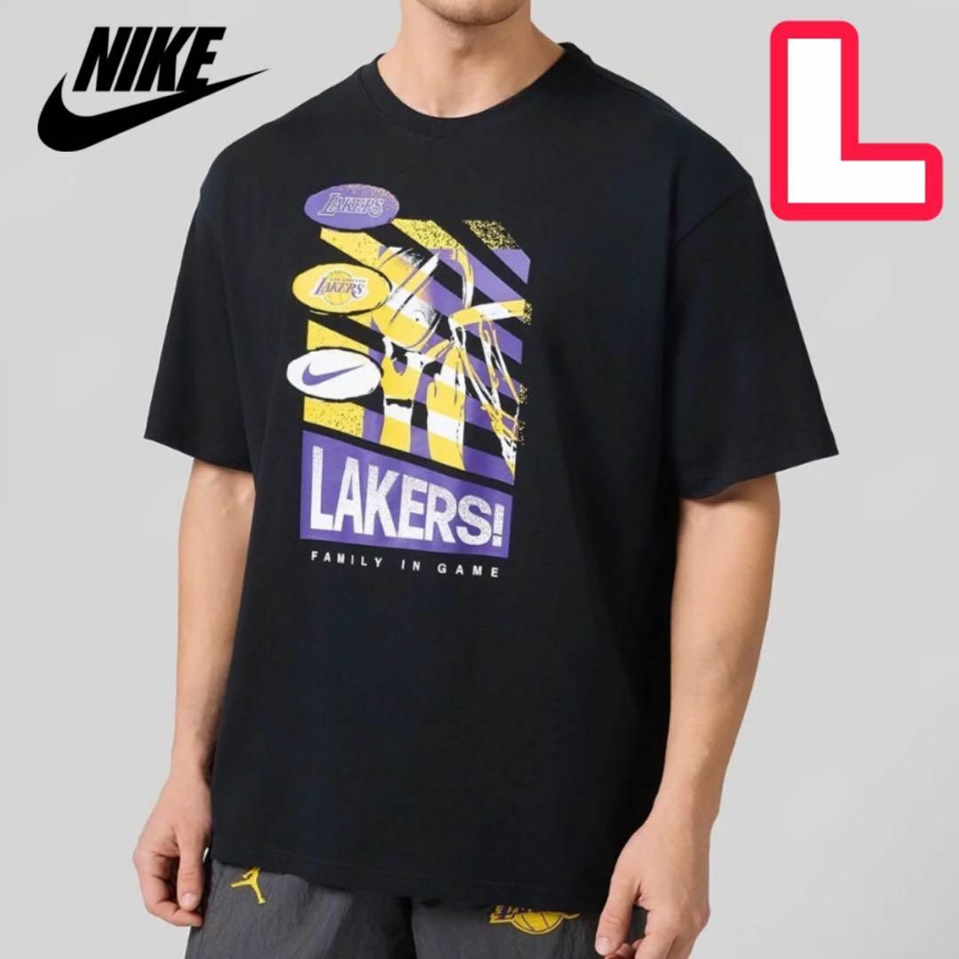 NIKE - NIKE ナイキ ロサンゼルス レイカーズ NBA Tシャツ L NIKE - NIKE ナイキ ロサンゼルス レイカーズ NBA Tシャツ L