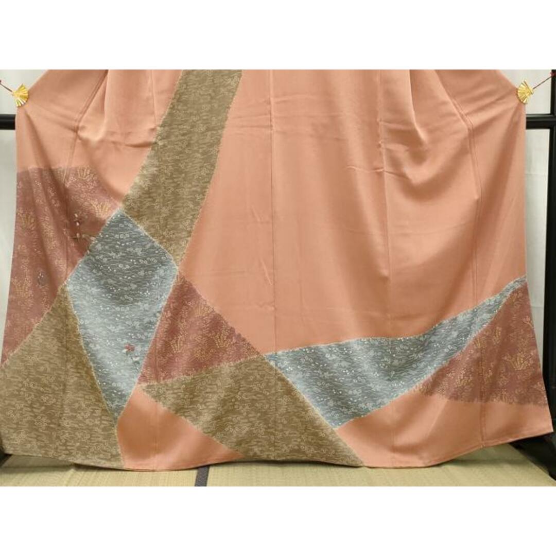 平和屋着物□訪問着 刺繍 切嵌花文 金彩 正絹 逸品 AAAQ9402gwの 平和屋着物□訪問着 刺繍 切嵌花文 金彩 正絹 逸品 AAAQ9402gwの