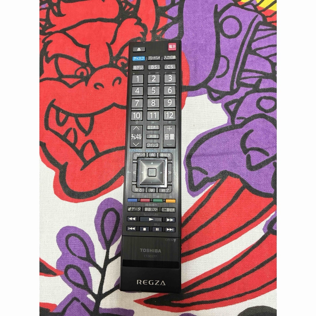 東芝 - TOSHIBA CT-90377 REGZA リモコン 管理381の通販 by あゆ 東芝 - TOSHIBA CT-90377 REGZA リモコン 管理381の通販 by あゆ