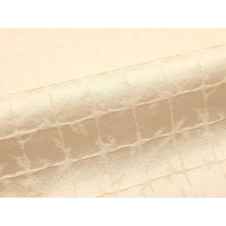 平和屋着物■上質な色無地　変わり市松地紋　灰桜色　正絹　逸品　DAAO6870cd(着物)