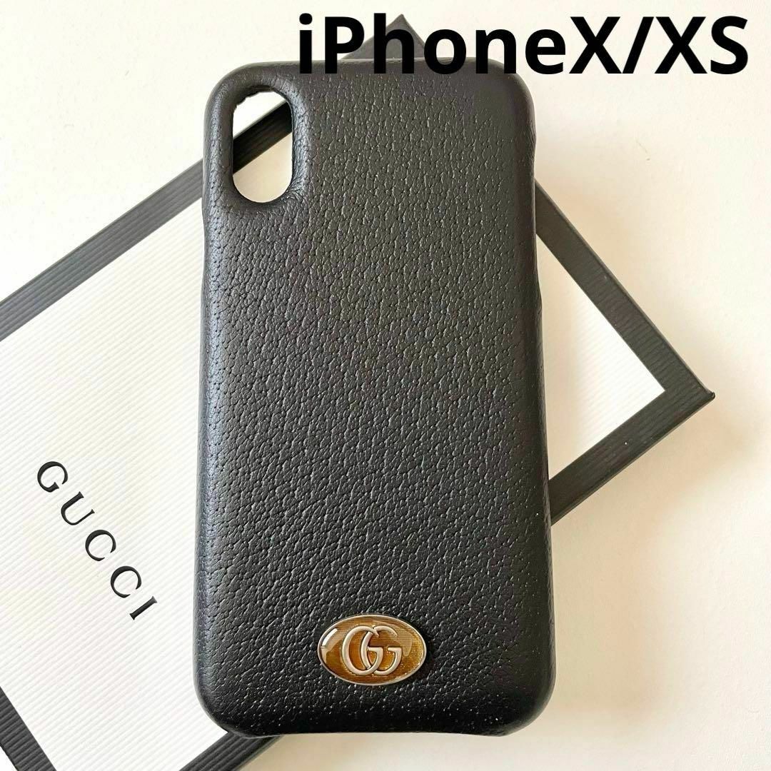GUCCI - グッチ GUCCI iPhone X XS スマホケース GG 黒 ブラック GUCCI - グッチ GUCCI iPhone X XS スマホケース GG 黒 ブラック
