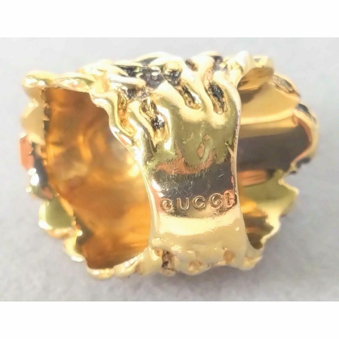 GUCCI - Gucci グッチ ライオンヘッド リング カラーストーン GUCCI - Gucci グッチ ライオンヘッド リング カラーストーン
