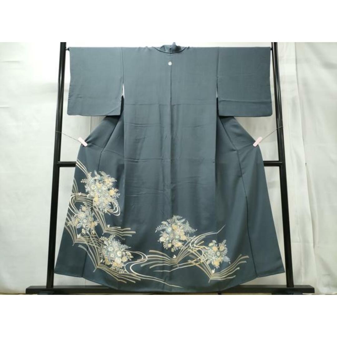平和屋着物□訪問着 駒刺繍 流水若松鳳凰花丸文 金彩 正絹 逸品 平和屋着物□訪問着 駒刺繍 流水若松鳳凰花丸文 金彩 正絹 逸品