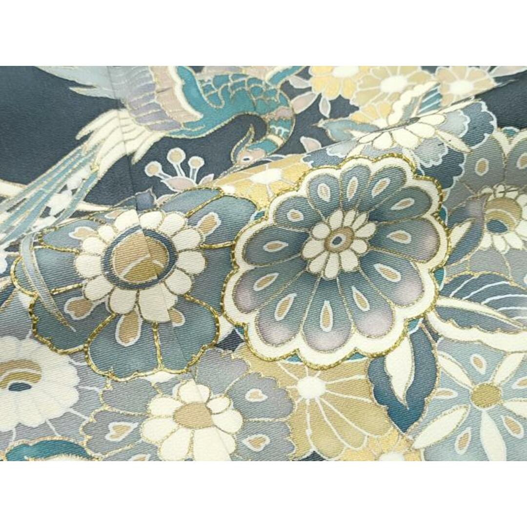 平和屋着物□訪問着 駒刺繍 流水若松鳳凰花丸文 金彩 正絹 逸品 平和屋着物□訪問着 駒刺繍 流水若松鳳凰花丸文 金彩 正絹 逸品