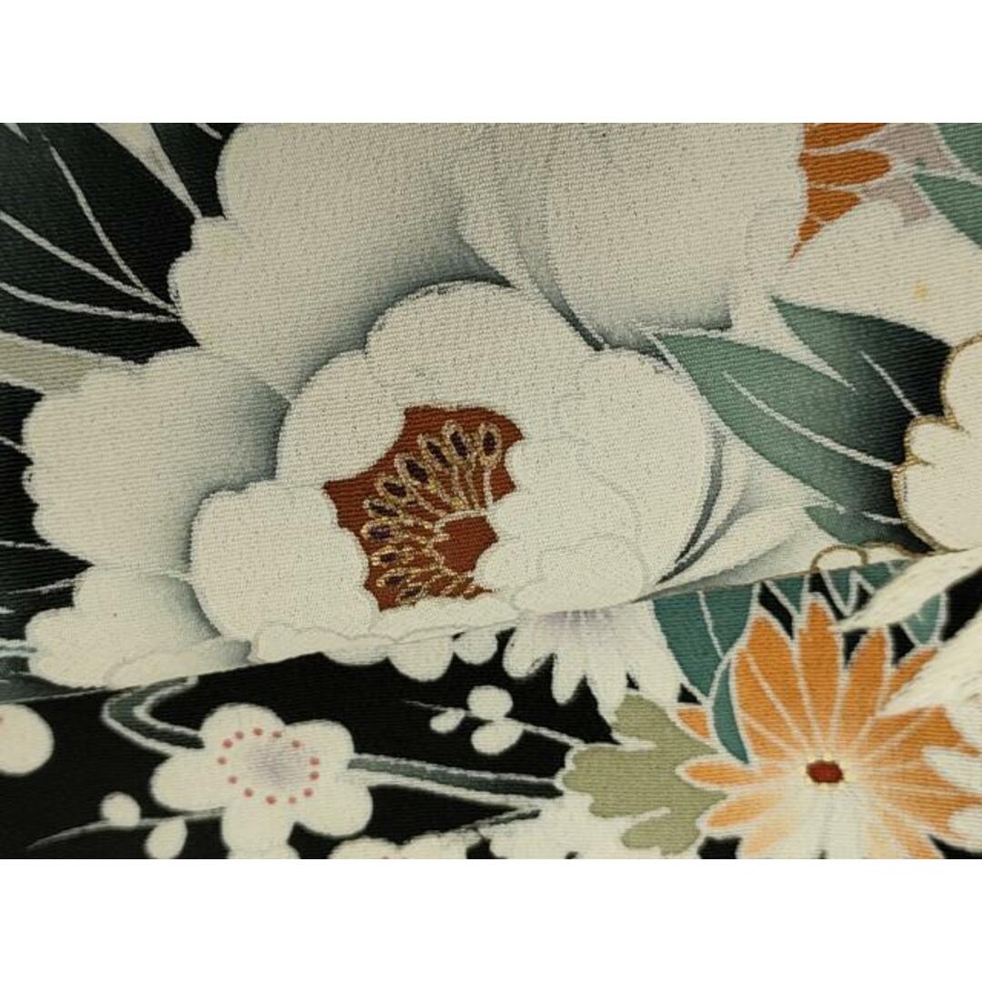 平和屋着物□豪華黒留袖 作家物 刺繍 飛鳥草花文 暈し染め 金彩 平和屋着物□豪華黒留袖 作家物 刺繍 飛鳥草花文 暈し染め 金彩