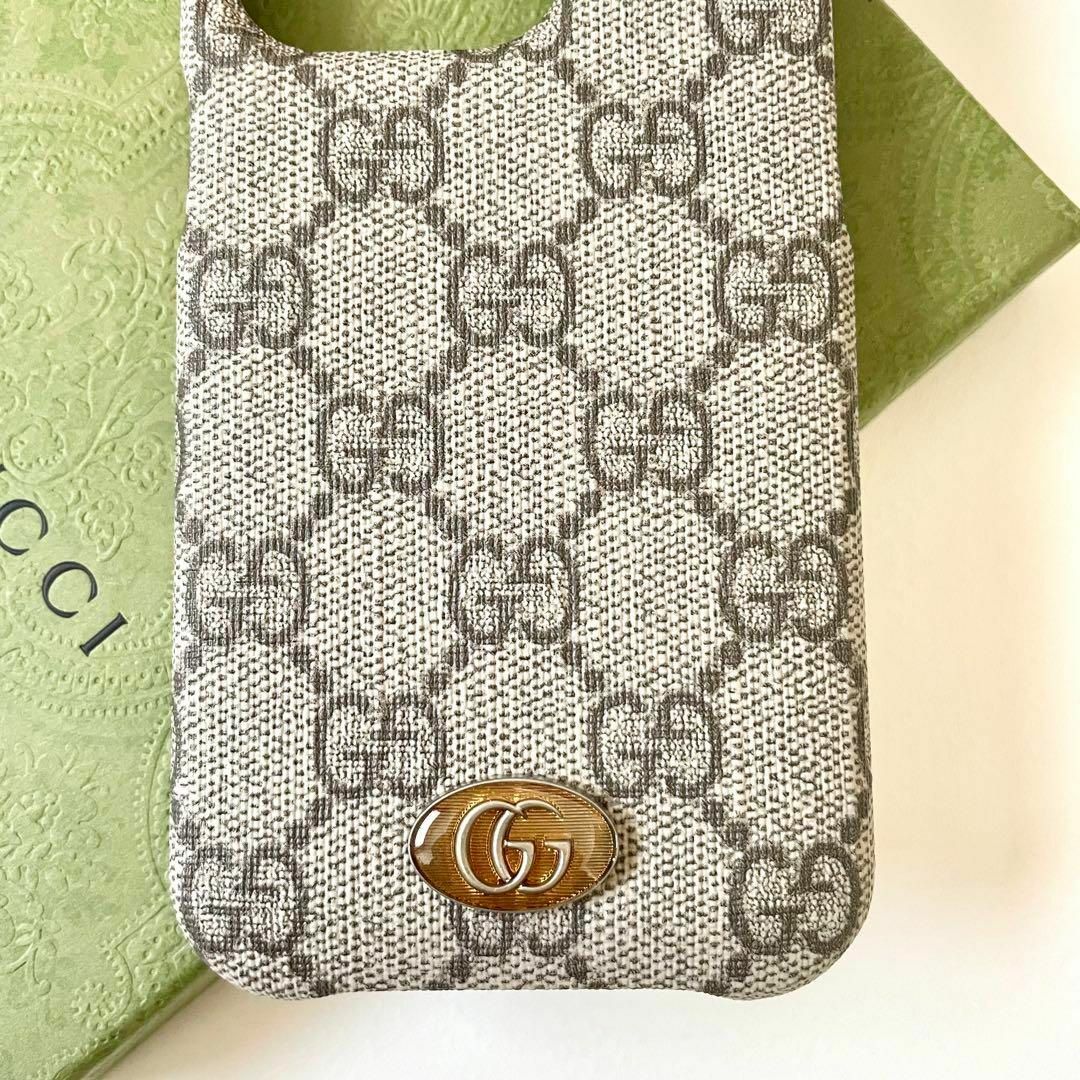 GUCCI - グッチ GUCCI iPhone14 Pro スマホケース GGス GUCCI - グッチ GUCCI iPhone14 Pro スマホケース GGス