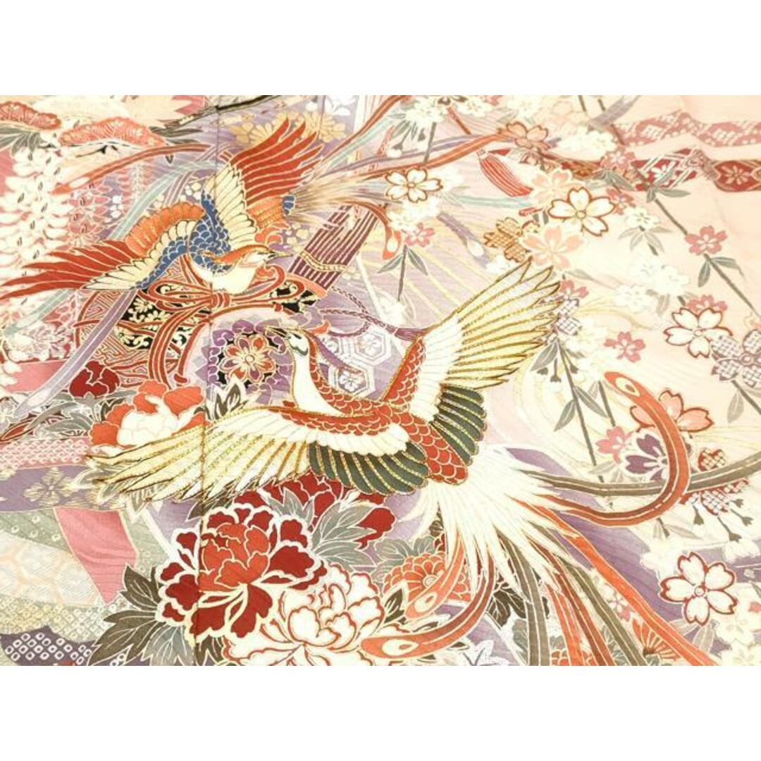 平和屋着物□豪華振袖 駒刺繍 枝垂れ桜鳳凰鼓吉祥花文 暈し染め 平和屋着物□豪華振袖 駒刺繍 枝垂れ桜鳳凰鼓吉祥花文 暈し染め