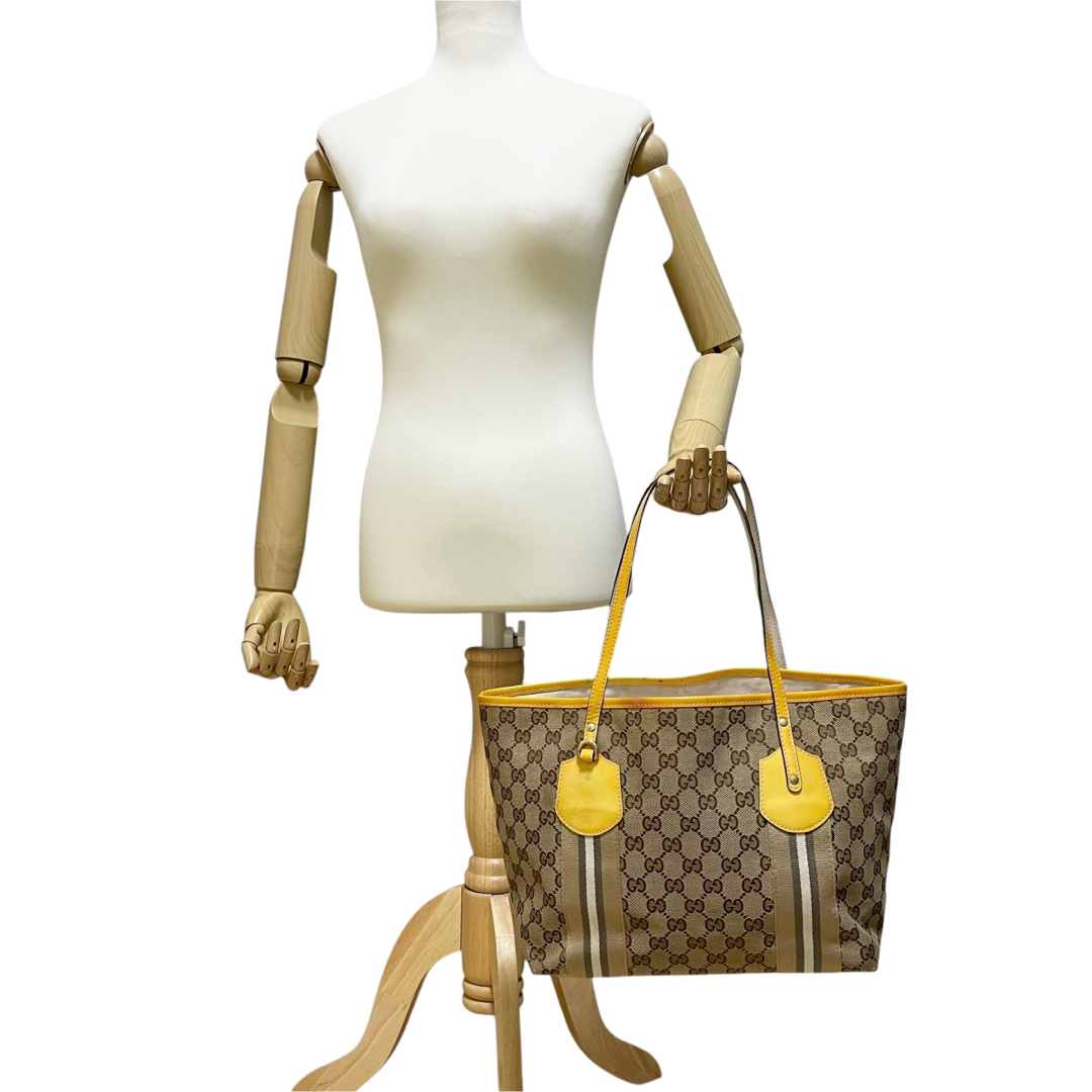 GUCCI - ✨良品✨ GUCCI グッチ トートバッグ GGキャンバス GUCCI - ✨良品✨ GUCCI グッチ トートバッグ GGキャンバス