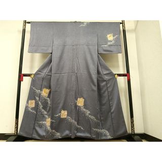 平和屋着物■訪問着　絞り　刺繍　草花文　金彩　大丸扱い　正絹　逸品　AAAQ8882ph(着物)