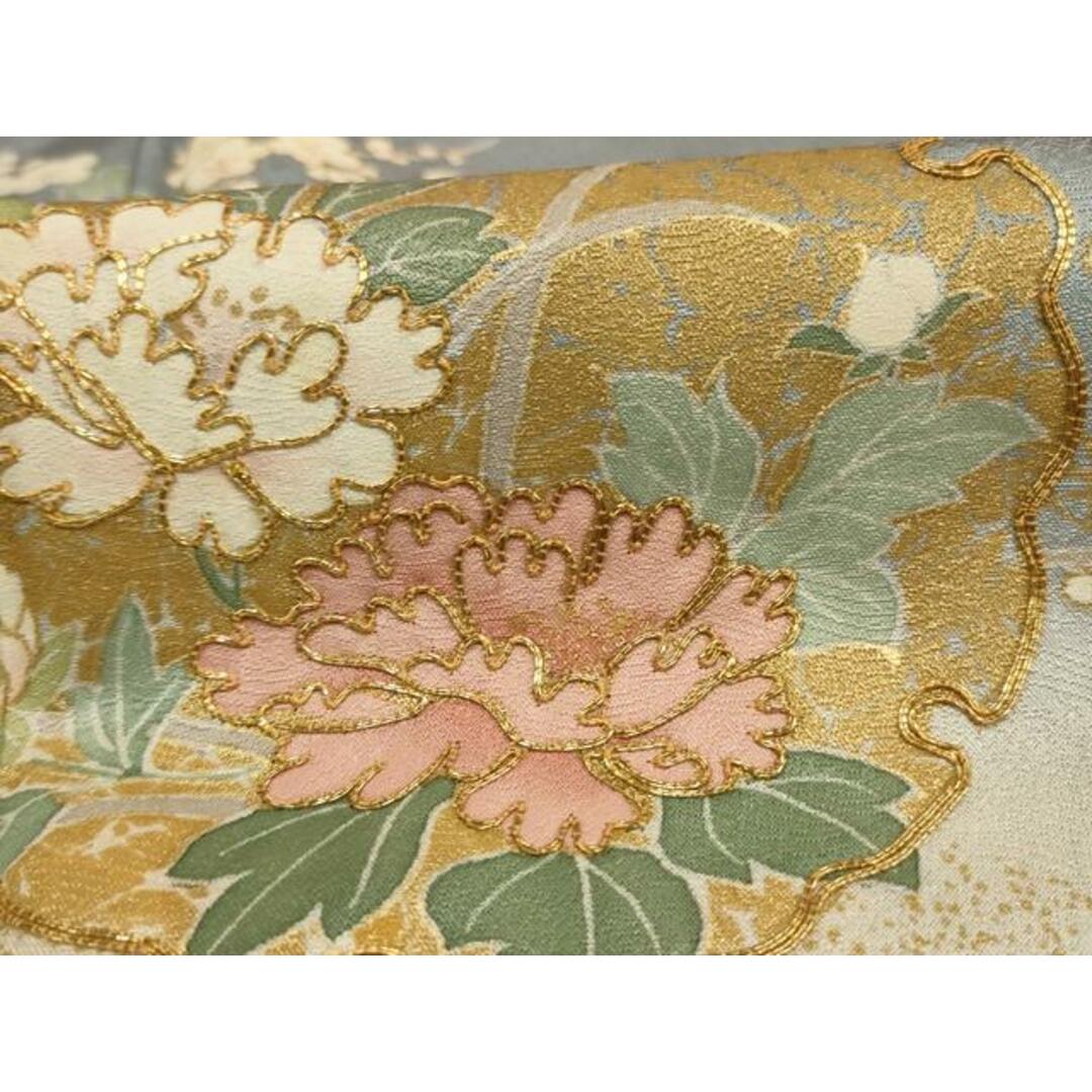 平和屋着物□訪問着 駒刺繍 雪輪花文 暈し染め 金彩 正絹 逸品 平和屋着物□訪問着 駒刺繍 雪輪花文 暈し染め 金彩 正絹 逸品