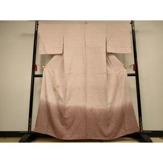 平和屋着物■訪問着　刺繍　雪輪花文　暈し染め　金糸　正絹　逸品　AAAQ8709jd(着物)