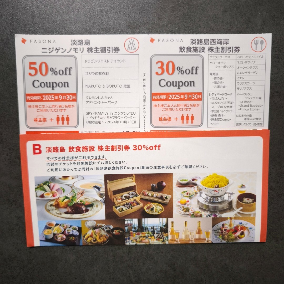 パソナ 株主優待券 ニジゲンノモリ チケットの施設利用券(遊園地/テーマパーク)の商品写真
