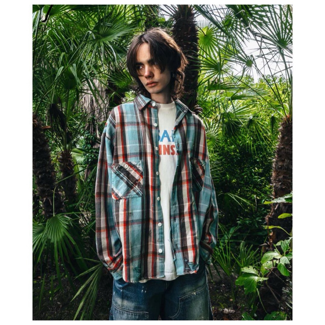 SAINT Mxxxxxx セントマイケル 新作 flannel Brueの通販 by リス SAINT Mxxxxxx セントマイケル 新作 flannel Brueの通販 by リス