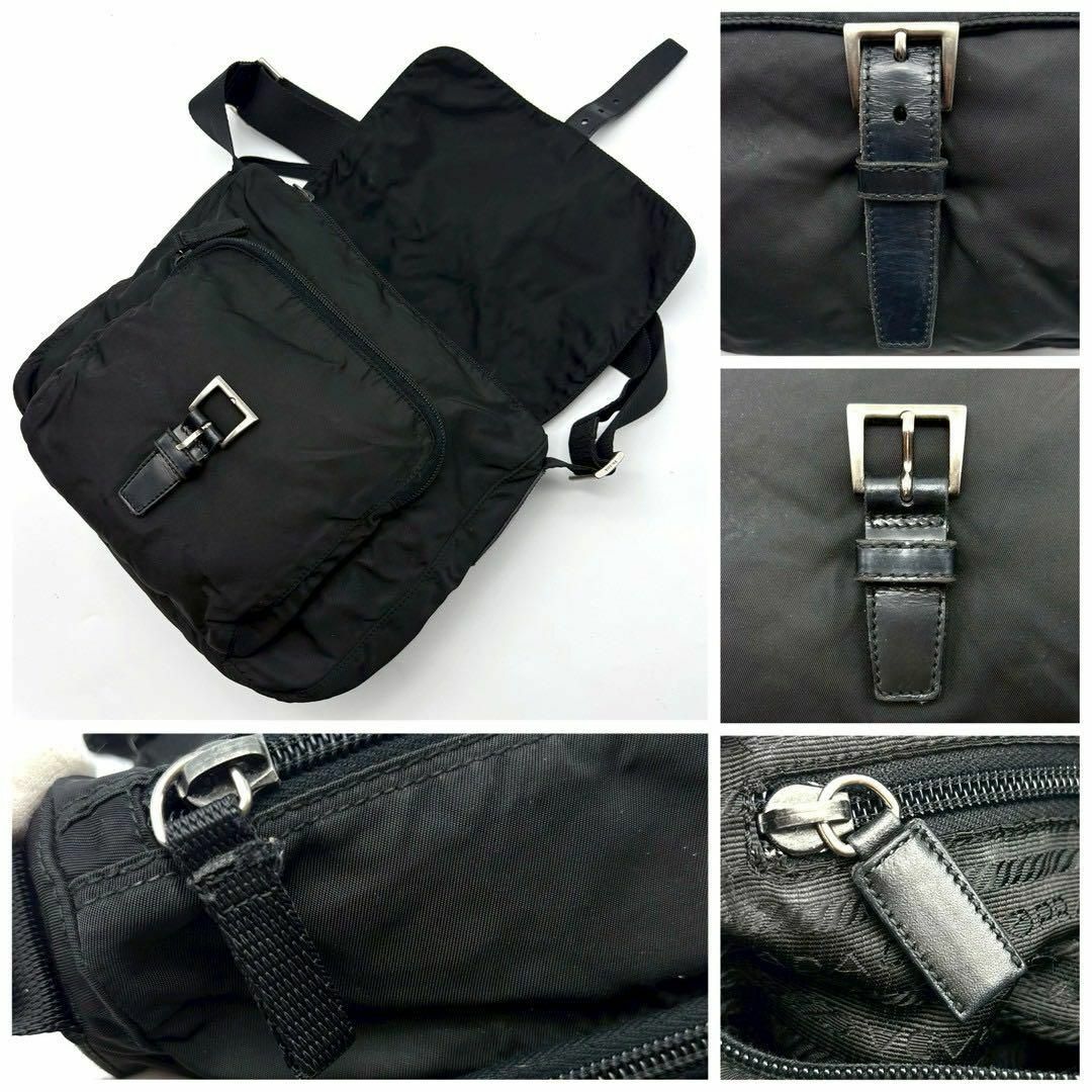 PRADA - 【美品】プラダ ショルダーバッグ ポシェット 三角ロゴ PRADA - 【美品】プラダ ショルダーバッグ ポシェット 三角ロゴ
