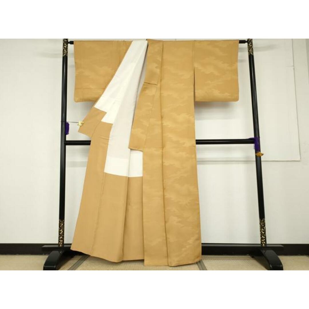 平和屋着物□上質な色無地 霞地紋 伽羅色 正絹 逸品 AAAS0815cs 平和屋着物□上質な色無地 霞地紋 伽羅色 正絹 逸品 AAAS0815cs