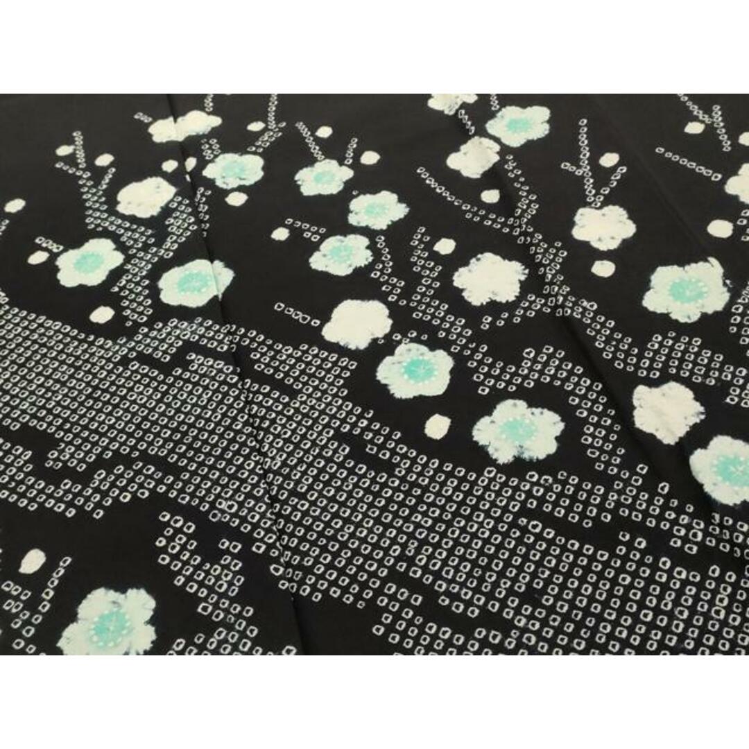 平和屋着物□訪問着 絞り 枝梅文 黒地 正絹 逸品 AAAS0626cgの 平和屋着物□訪問着 絞り 枝梅文 黒地 正絹 逸品 AAAS0626cgの