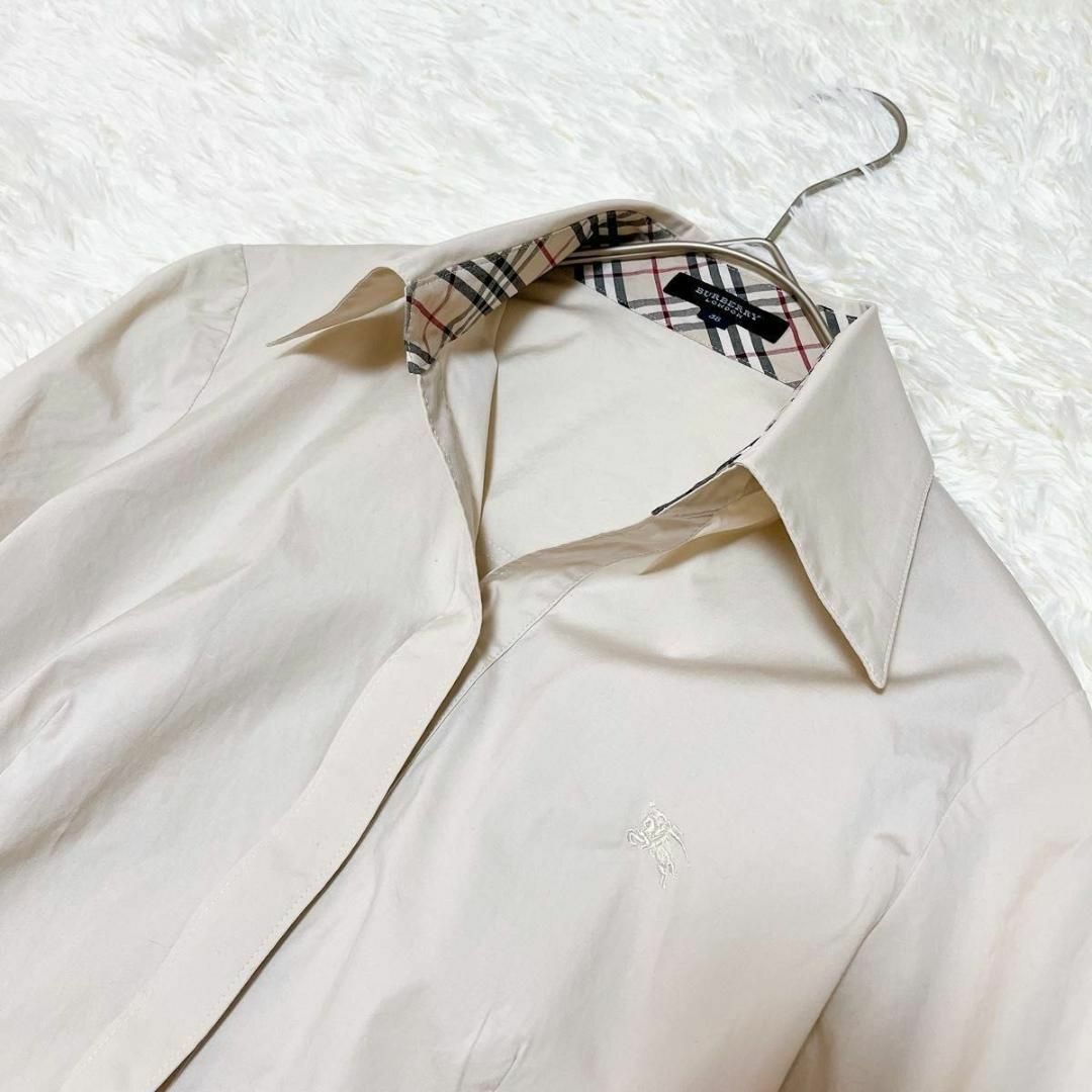 BURBERRY - バーバリーロンドン ノバチェック 七分袖 シャツ BURBERRY - バーバリーロンドン ノバチェック 七分袖 シャツ