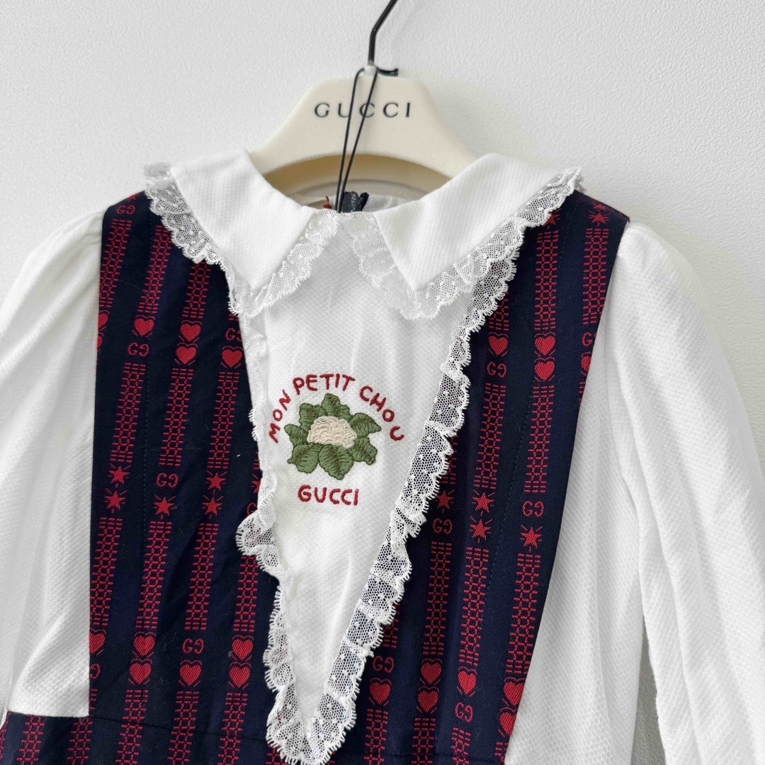 GUCCI - GUCCI グッチ キッズ 子供 ワンピース サイズ4 美品の GUCCI - GUCCI グッチ キッズ 子供 ワンピース サイズ4 美品の