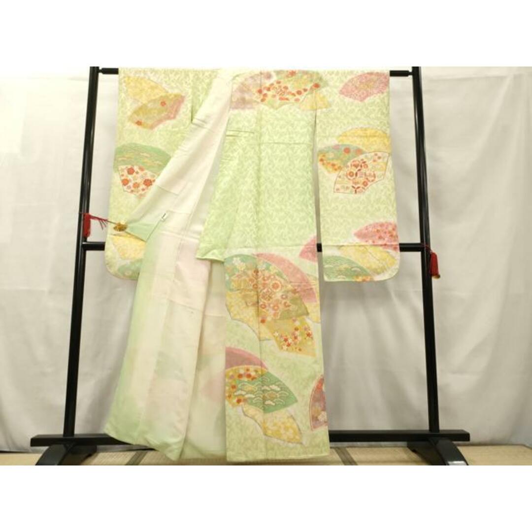 平和屋着物□豪華振袖 駒刺繍 地紙重ね花文 金銀彩 オンワード 平和屋着物□豪華振袖 駒刺繍 地紙重ね花文 金銀彩 オンワード