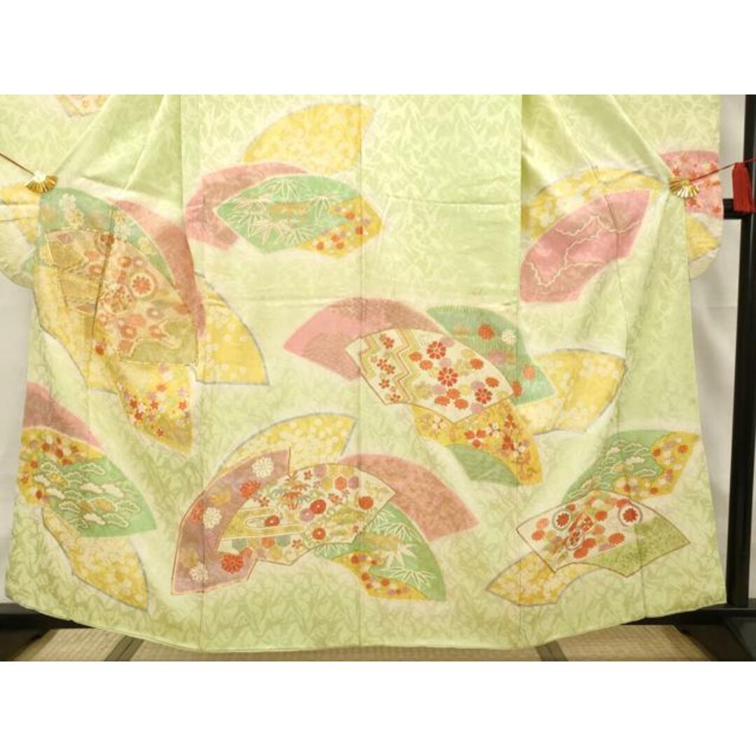 平和屋着物□豪華振袖 駒刺繍 地紙重ね花文 金銀彩 オンワード 平和屋着物□豪華振袖 駒刺繍 地紙重ね花文 金銀彩 オンワード