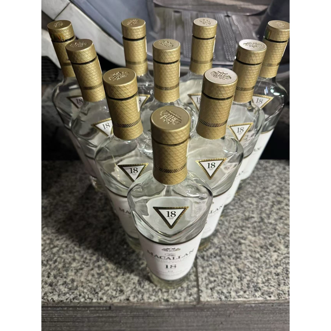 MACALLAN 18年 シングルモルトウイスキー 複数本 空瓶10 個の MACALLAN 18年 シングルモルトウイスキー 複数本 空瓶10 個の