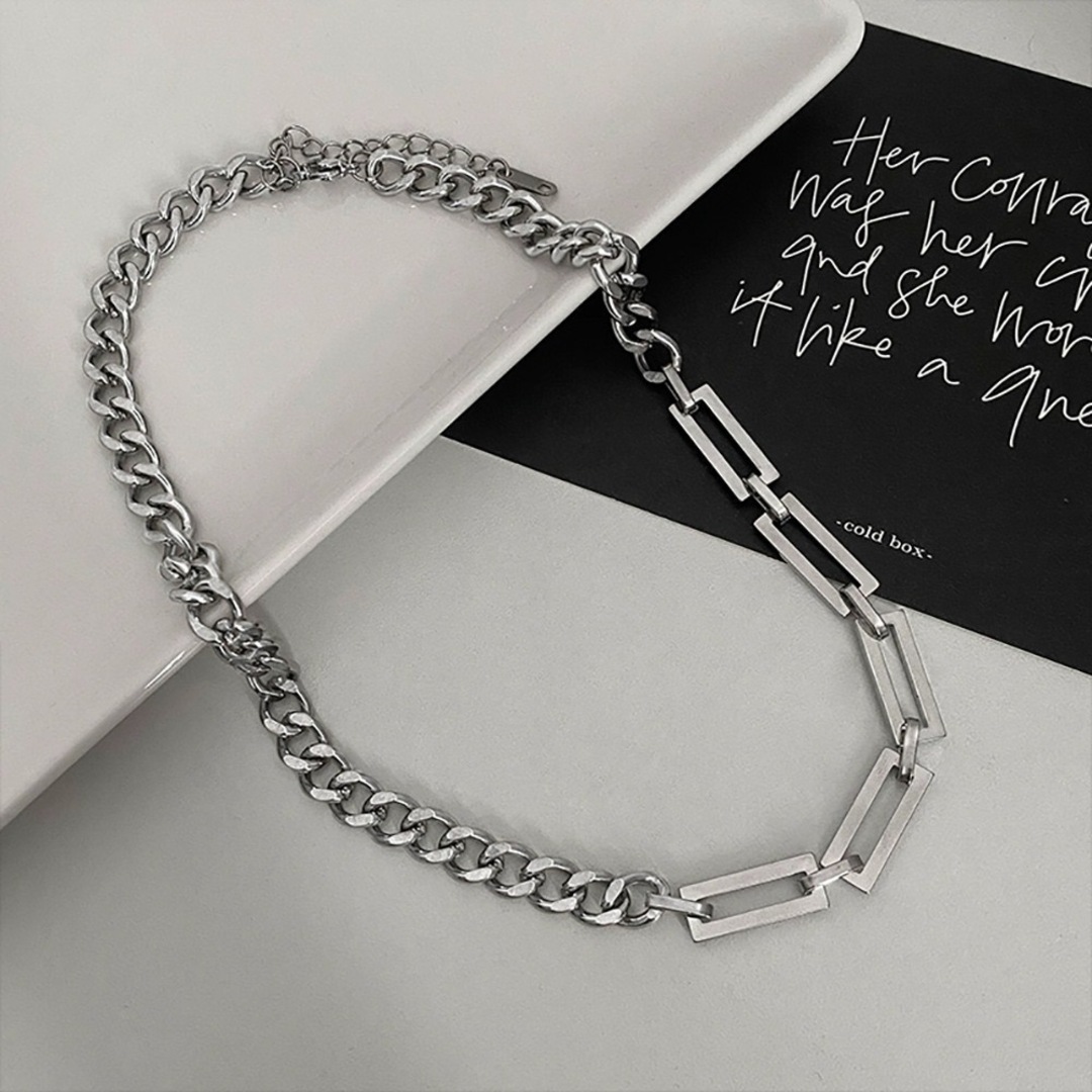 数量限定】ネックレス チェーン シルバー Y2K ストリート ヒップ 数量限定】ネックレス チェーン シルバー Y2K ストリート ヒップ