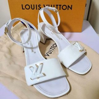 LOUIS VUITTON - ルイヴィトン モノグラム サンダル ハイヒール LOUIS VUITTON - ルイヴィトン モノグラム サンダル ハイヒール