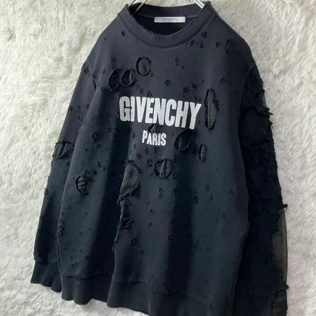 GIVENCHY - 美品 ジバンシィ スウェット デストロイ加工 GIVENCHY - 美品 ジバンシィ スウェット デストロイ加工