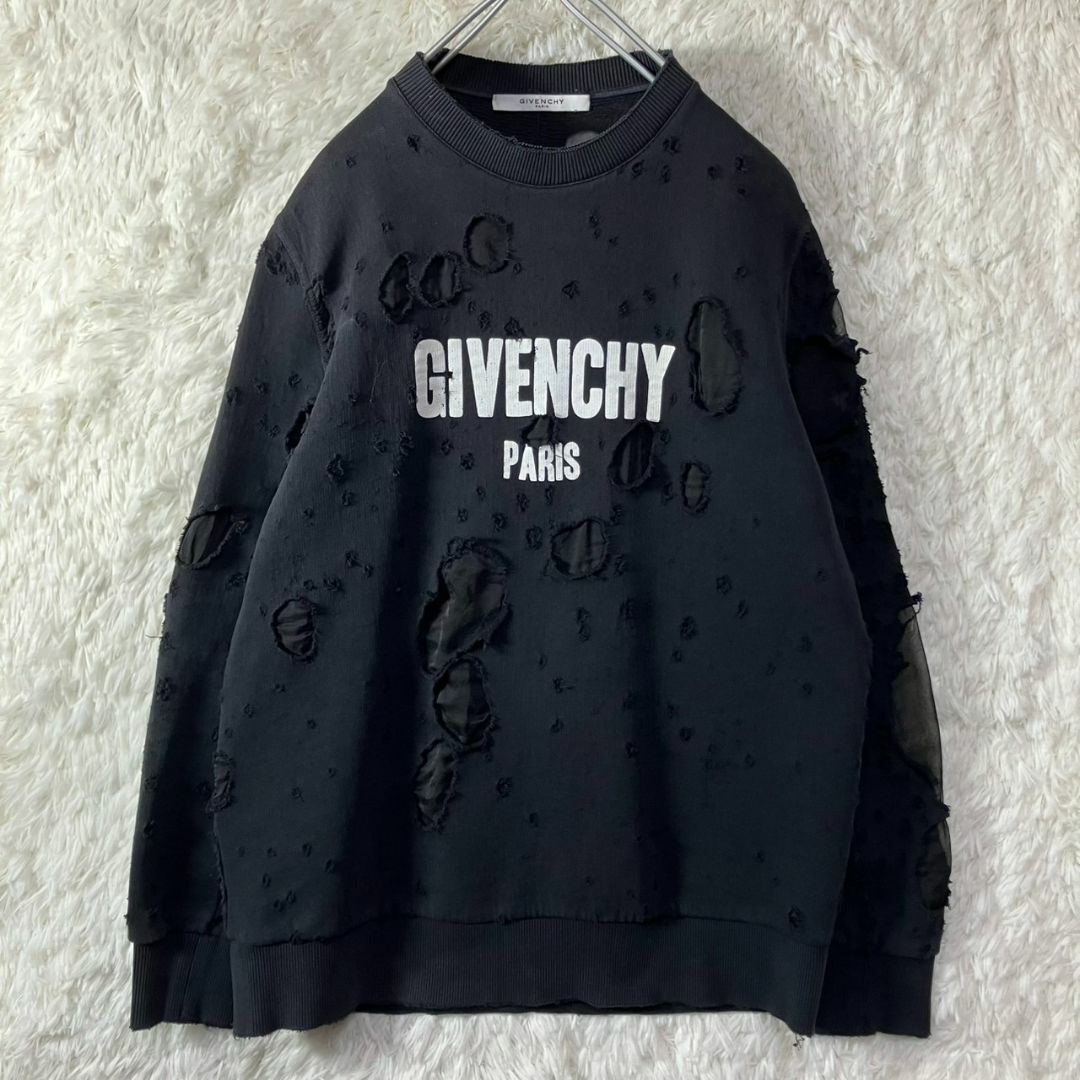 GIVENCHY - 美品 ジバンシィ スウェット デストロイ加工 GIVENCHY - 美品 ジバンシィ スウェット デストロイ加工