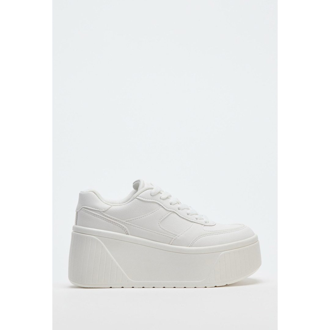 ZARA - 完売品ZARA フラットフォームスニーカー 38サイズ(24.5cm ZARA - 完売品ZARA フラットフォームスニーカー 38サイズ(24.5cm