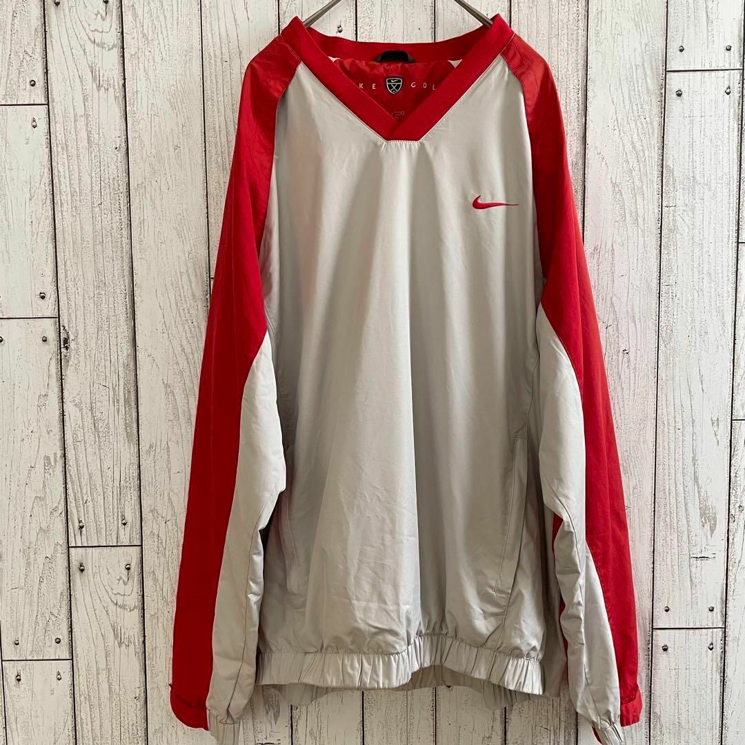 NIKE - 【美品】NIKE GOLF ナイロンジャケット Lサイズ レッド NIKE - 【美品】NIKE GOLF ナイロンジャケット Lサイズ レッド
