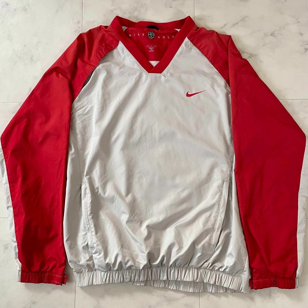 NIKE - 【美品】NIKE GOLF ナイロンジャケット Lサイズ レッド NIKE - 【美品】NIKE GOLF ナイロンジャケット Lサイズ レッド