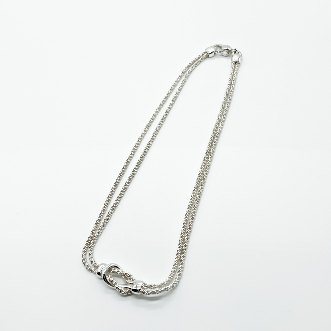Tiffany & Co. - ティファニー センターノット ダブルロープ Tiffany & Co. - ティファニー センターノット ダブルロープ