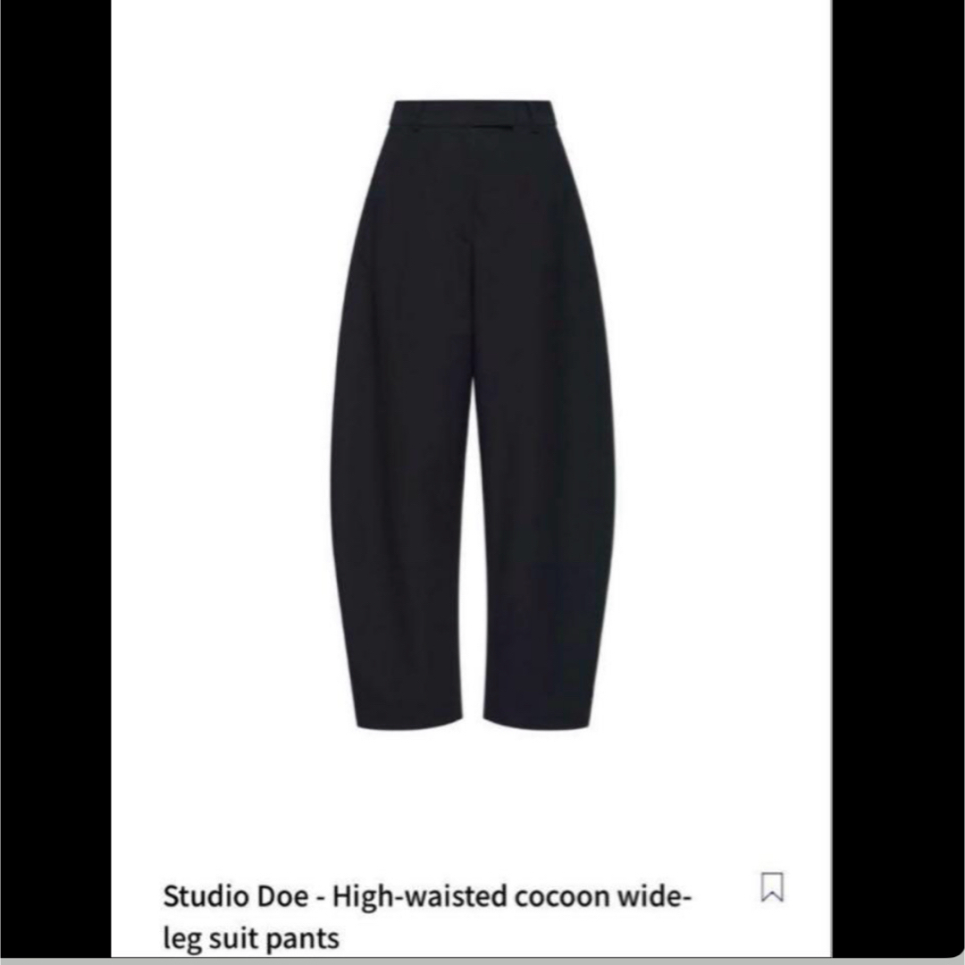 TODAYFUL - StudioDoe Cocoon Wide Trousers ブラックの通販 by TODAYFUL - StudioDoe Cocoon Wide Trousers ブラックの通販 by