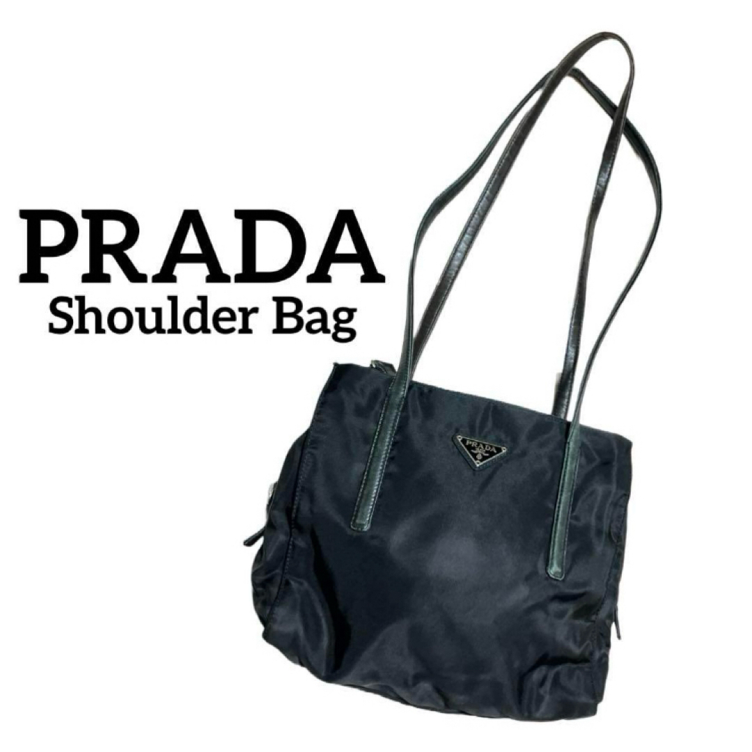 PRADA - プラダ ナイロン ショルダーバッグ B6081 黒 PRADAの PRADA - プラダ ナイロン ショルダーバッグ B6081 黒 PRADAの