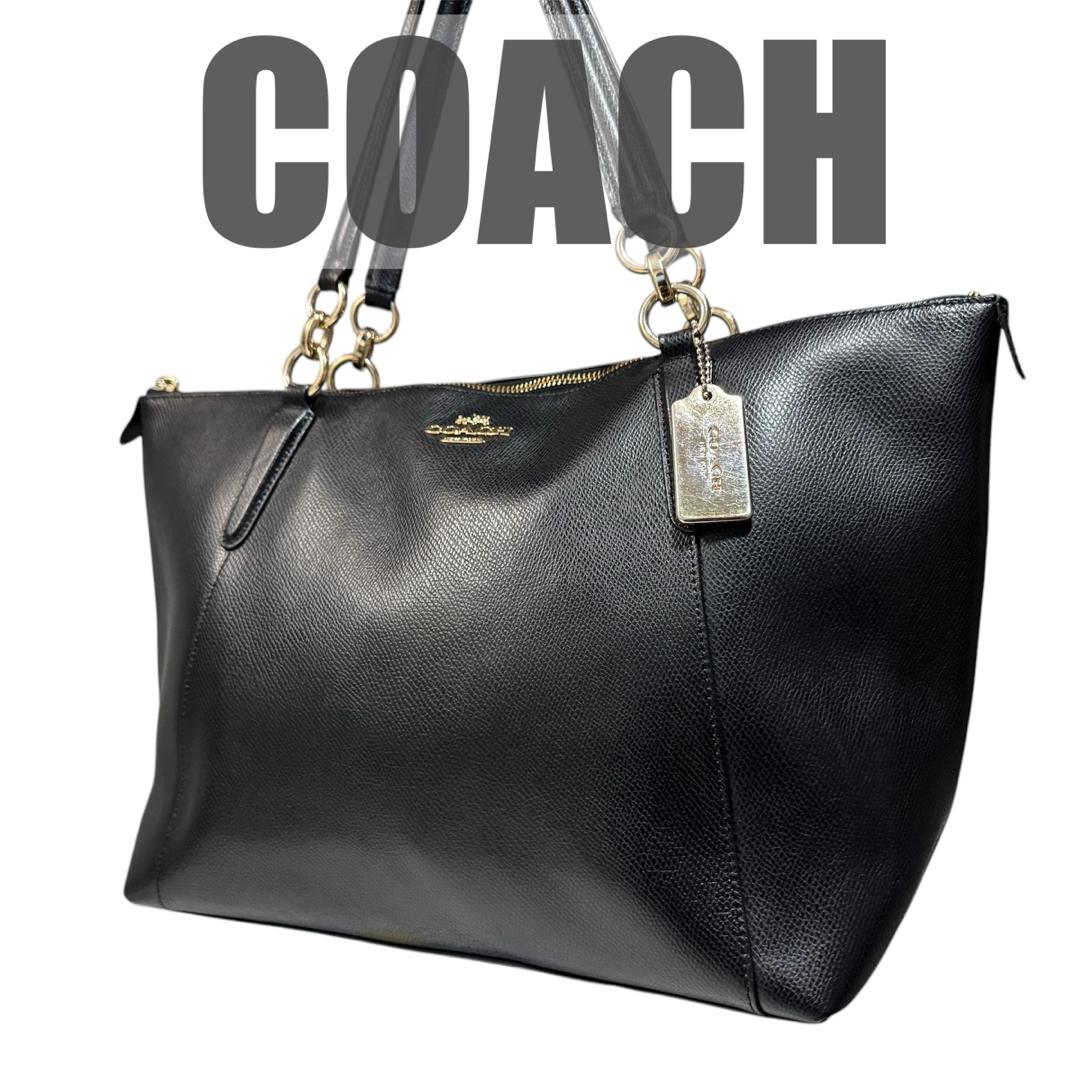 COACH - 良品 COACH コーチ トートバッグ ペプルドレザー A4 COACH - 良品 COACH コーチ トートバッグ ペプルドレザー A4