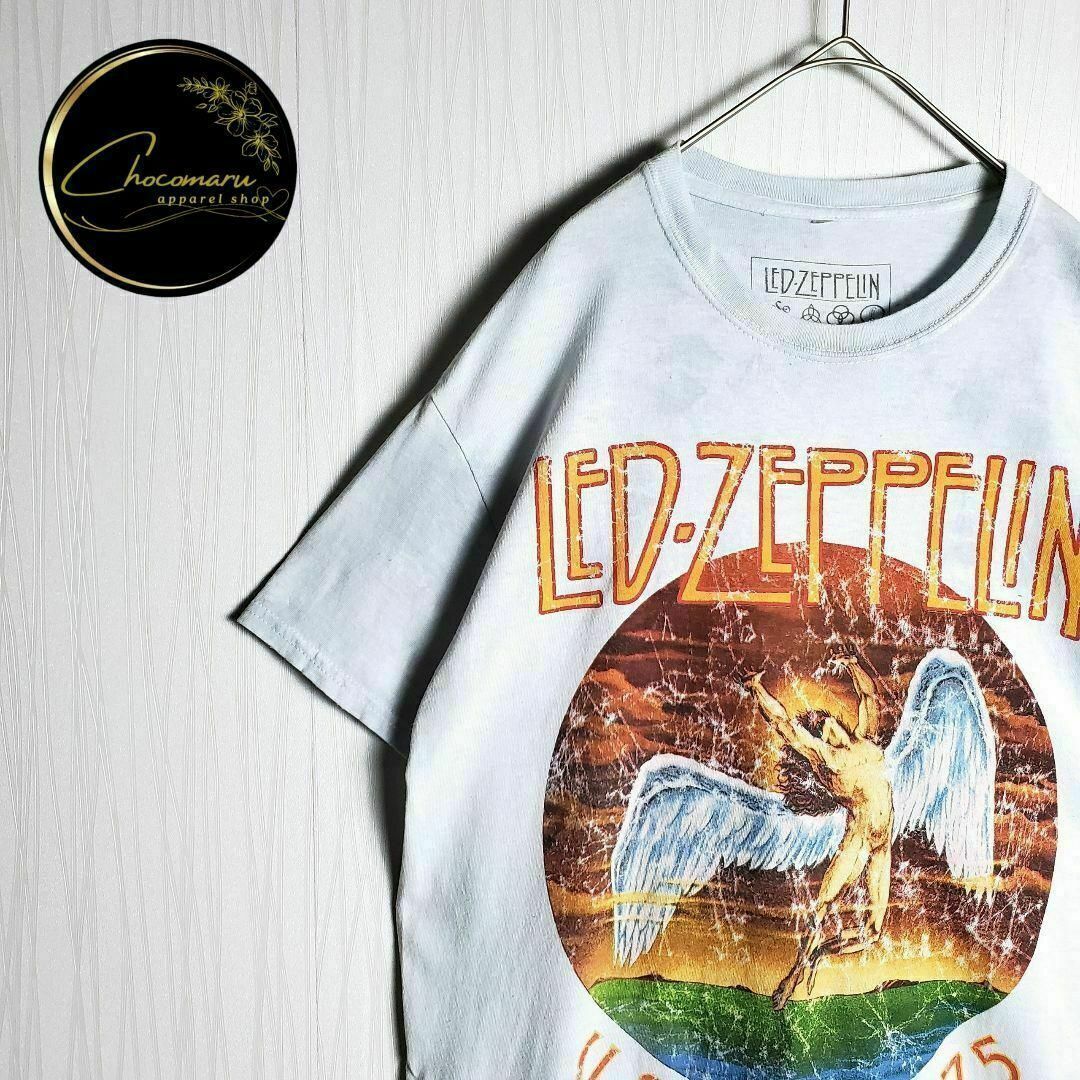 バンドTシャツ 音楽 半袖 レッドツェッペリン タイダイ柄 S M バンドTシャツ 音楽 半袖 レッドツェッペリン タイダイ柄 S M