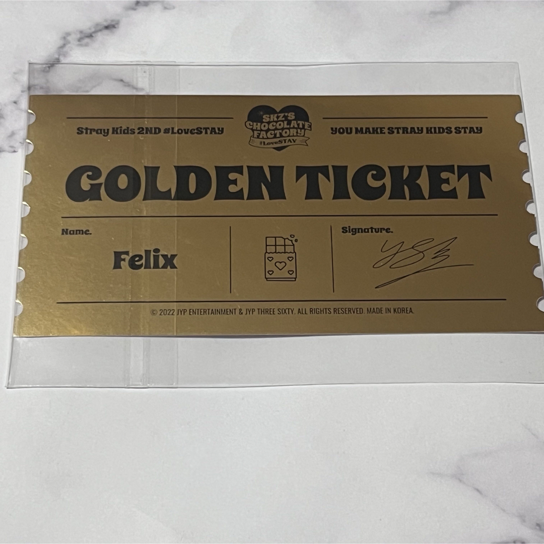 Stray Kids - straykids ペンミ goldenticket フィリックスの Stray Kids - straykids ペンミ goldenticket フィリックスの