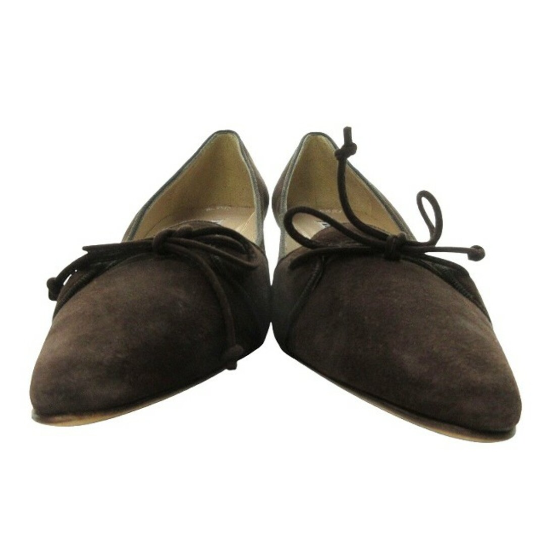 MANOLO BLAHNIK - マノロブラニク スエード パンプス ヒール 茶 MANOLO BLAHNIK - マノロブラニク スエード パンプス ヒール 茶