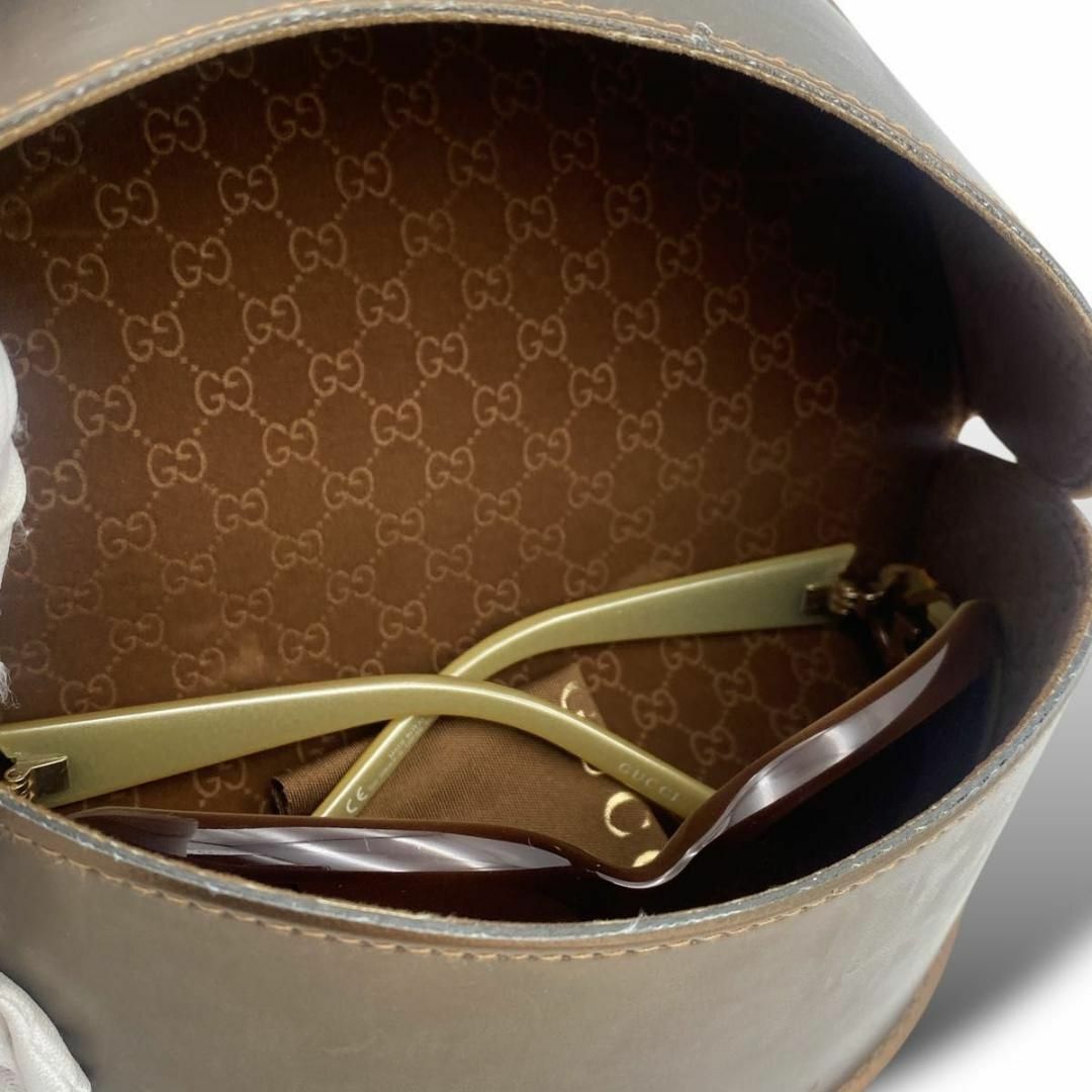 GUCCI - 美品 GUCCI sunglasses brown stone caseの通販 by GUCCI - 美品 GUCCI sunglasses brown stone caseの通販 by