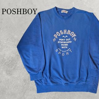ヴィンテージ(VINTAGE)のPOSHBOY　プリント　クルーネック　トレーナー　80s(スウェット)