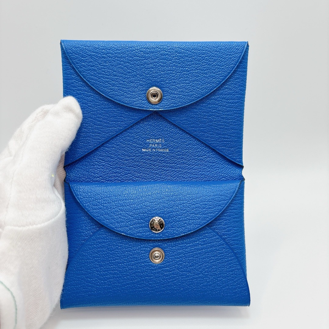 HERMES - 未使用 HERMES エルメス カルヴィデュオ ブルーイドラ HERMES - 未使用 HERMES エルメス カルヴィデュオ ブルーイドラ