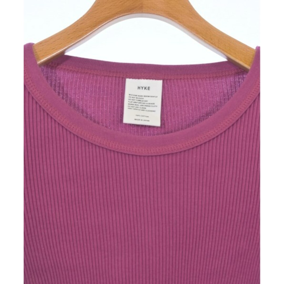HYKE - HYKE ハイク Tシャツ・カットソー -(S位) ピンク 【古着 HYKE - HYKE ハイク Tシャツ・カットソー -(S位) ピンク 【古着