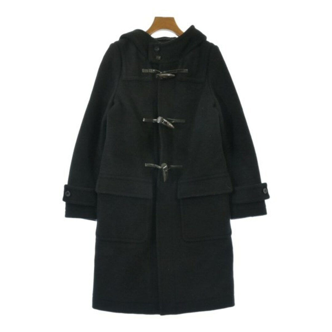 HYKE - HYKE ハイク ダッフルコート 2(M位) 黒 【古着】【中古 HYKE - HYKE ハイク ダッフルコート 2(M位) 黒 【古着】【中古