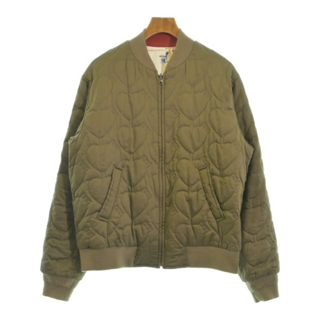 HUMAN MADE - HUMAN MADE ヒューマンメイド ブルゾン L 白x赤x黄 HUMAN MADE - HUMAN MADE ヒューマンメイド ブルゾン L 白x赤x黄